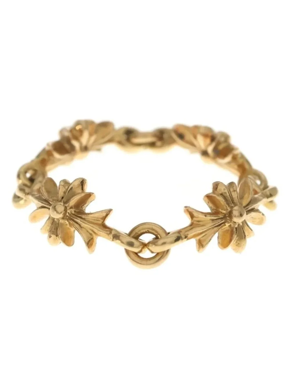 Chrome Hearts 22k Ring Tny CH Pls Tiny Ech Plus Gold